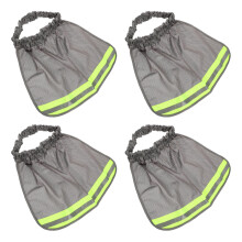 4Pièces Pare-Soleil Pour Casque Gris En Polyester Léger Et Aéré
