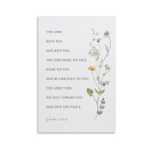 The Lord Bless You And Keep You Numbers 6 24-26 Bible Verse Poster (3) Canvas Painting Wall Art