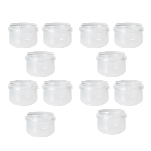 12Pièces Coupes À Pudding Jetables Transparentes En PP Pour Dessert