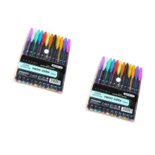 2Pièces Stylos Gel 12 Couleurs Pour Dessin Assortis