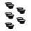 10Pièces Coussin Protection Haut-Parleur Auto Noir Résistant ABS 1