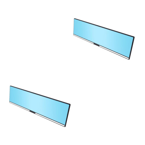 2Pièces Rétroviseur Intérieur Ciel-Bleu Large Angle Antibuée
