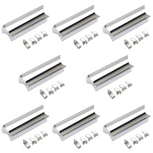40Pièces Slide Métal Guitare Argent Barre Acier Inoxydable Pro