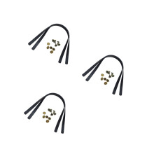 6Pcs Black Bag Strap with Rivets Style Durable Tote Bag Replacement