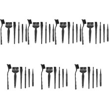 42Pièces Kit De Brosses Antistatiques Noir Pour Nettoyage Clavier Pièce