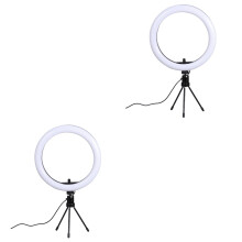 2Pièces Lampe Anneau LED Ajustable Pour Streaming