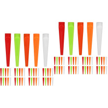 100Pièces Tees Plats En Plastique Léger Colorés Pour Golf Durable