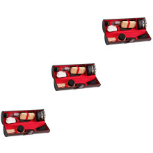 3Ensembles De Nettoyage Chaussures Brosse Et Crème Durable