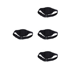 4Pièces -Émetteur Microphone Ceinture Elastique Noire Fitness