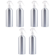 6Pièces Flacon Spray Aluminium Argent Compact Portable Uniforme