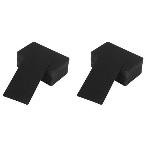 2Pièces Noir Kraft Pour Et Messages