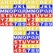 3Pièces Modèles Pochoirs Alphabet Étanche Couleurs Mélangées