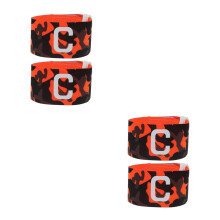 4Pièces Brassards Élastiques Orange Pour Équipe Sport