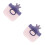 2Pièces Conteneur Étanche Violet Pour Lait Infantile Avec 1
