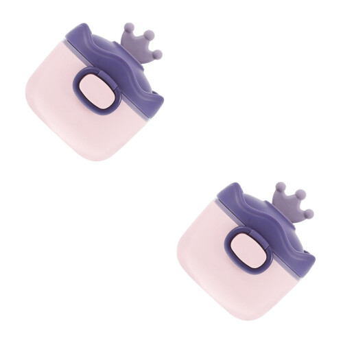 2Pièces Conteneur Étanche Violet Pour Lait Infantile Avec