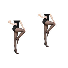 2Pièces Bas Collants Satinés Pour Danse Latine