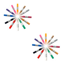 2Pièces Kit 12 Vernis Gel 3D Pour Art Ongles
