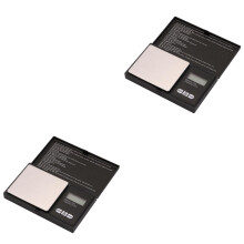 2Pièces Balance Digital Bijoux 0.01g Écran LCD Portable Noir