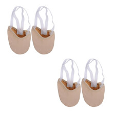 2Pièces Grip Beige Basses Pour Ballet Yoga Et Danse