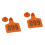 200Pièces Plaques Orange Pour Chèvres Porcs, Design Sûr 1