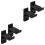 2Paires Support D'arc Noir Adhésif Pour Stockage Durable 1