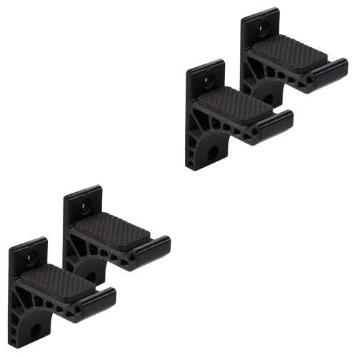 2Paires Support D'arc Noir Adhésif Pour Stockage Durable