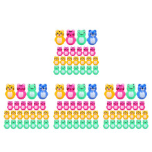 96Pièces Jouets Tumbleurs Animaux Rigolos Décoration Bureau Colorée