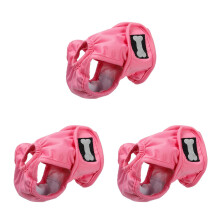 3Pièces Couches Rose Réutilisables Absorbantes En