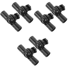 6Pièces Connecteur Noir Durable Réglable