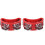 2Pièces Instruments De Percussion Pieds Rouge Avec Grelots Métal ABS 1