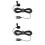 2Pièces Micro USB Professionnel Clip Lavalier Noir Multidirectionnel 1