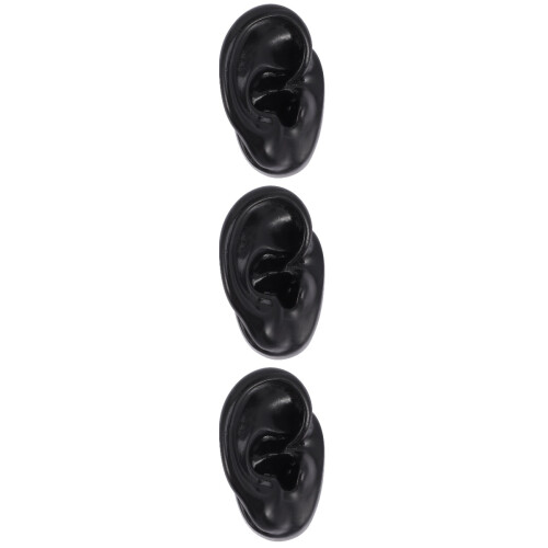 3Pièces Modèles D'oreilles Silicone Pour Pratique De Perçage