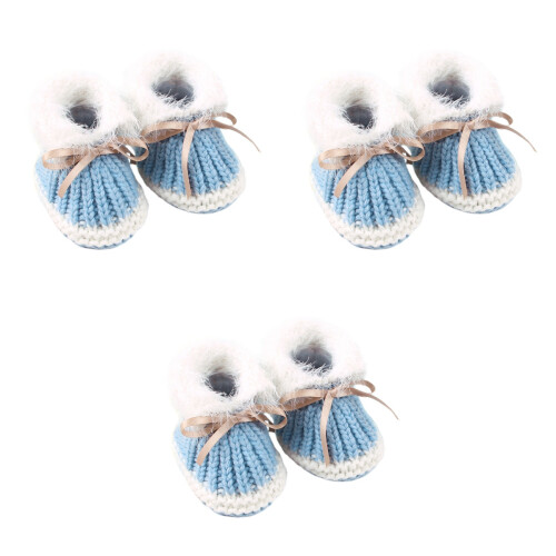 3Paires Chaussures Bébé Clair Coton