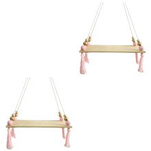 2Pièces Étagère Suspendue En Bois Décor Maison Chambre Enfants