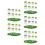 40Pièces Mini Plantes Simulées Plastique Décor Paysage Table Jouet 1