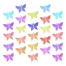 Assorted Color PVC DIY Sequins for Clothing Butterflies Decor