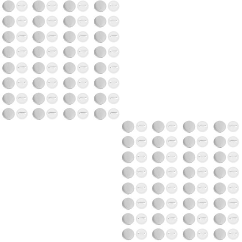 200Ensembles Badges À Boutons Argentés Vierges Pour Bricolage