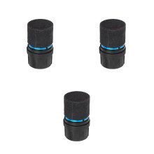 3Pièces Microphone Capsule Durable Noire Pour Réparation Et Ktv