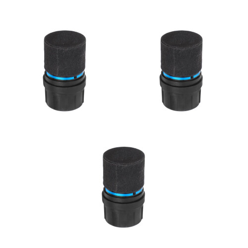 3Pièces Microphone Capsule Durable Noire Pour Réparation Et Ktv