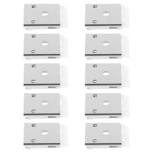 20Pcs Universal Blind Mounting Clips Silver Plastic Alloy for Curtains
