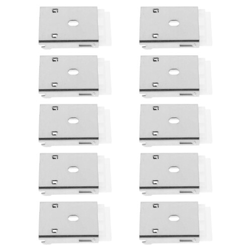 20Pcs Universal Blind Mounting Clips Silver Plastic Alloy for Curtains