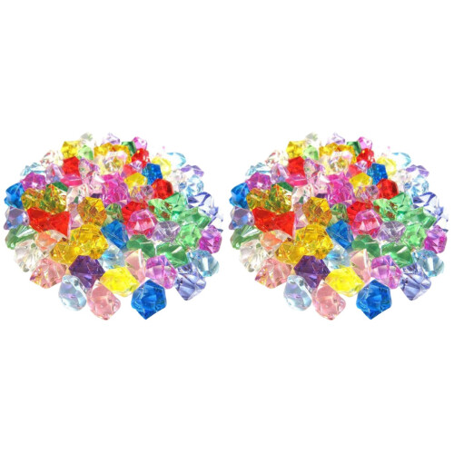 400Pièces Pierres Acryliques Décoratives Multicolores Pour DIY Vase