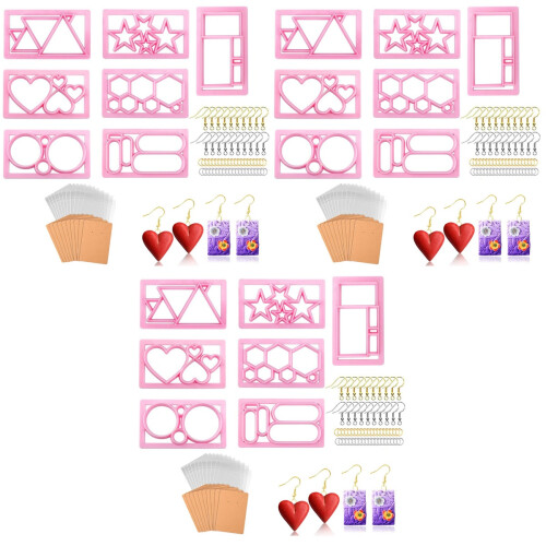 3Ensembles Kit Découpe Pâte Polymère Couleurs Variées Pour DIY