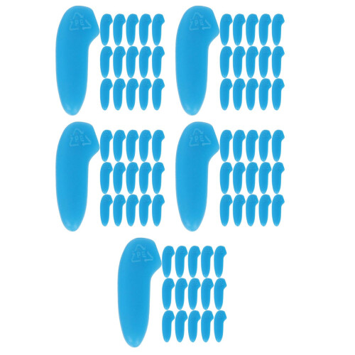 150Pièces Protège-Pointe Couteaux Plastiques Bleus Usage