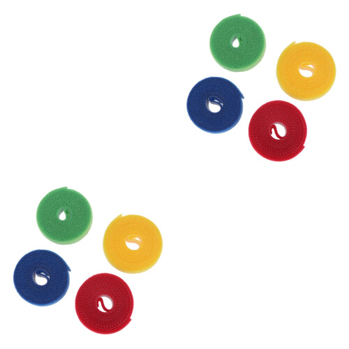 8Pièces Nylon Réutilisables Fixation Câbles Couleurs Diverses