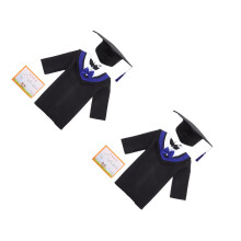 2Pièces Ensemble Robe Et Toque De Graduation Enfants