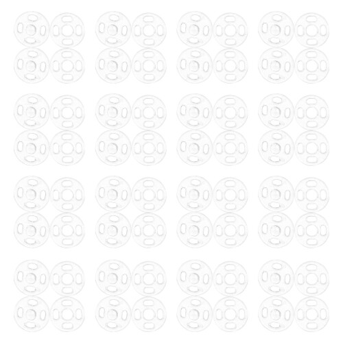 Boutons Pression Cachés Plastique Transparent Usage Textile