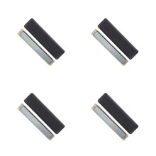 4Pièces Jouet Musical Métal Noir Harmonicas Débutants Pour Enfants