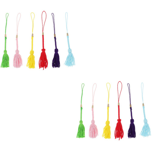 12Pièces Pampilles En Polyester Pour Décoration Maison Colorée