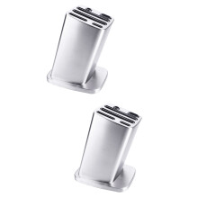 2Pièces Organisateur Acier Cuisine 6 Slots Argent Antidérapant